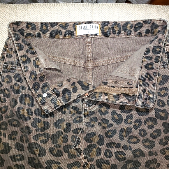 Blank Paige Leopard Mini Skirt - Picture 2 of 3